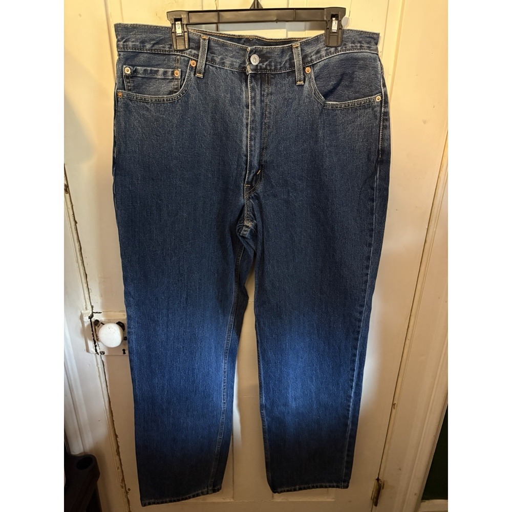 LEVI'S 550 Relaxed Fit Jeans W38 L34 Blue Denim Men's Classic Dad Jeans